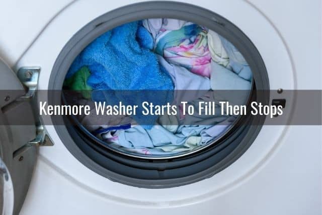 Washing machine in spin cycle