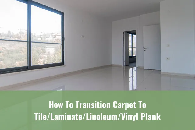 Tile floor in vacant room