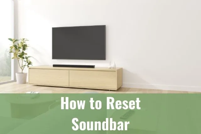 Wall mounted TV and soundbar