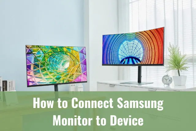 Black monitor on the table