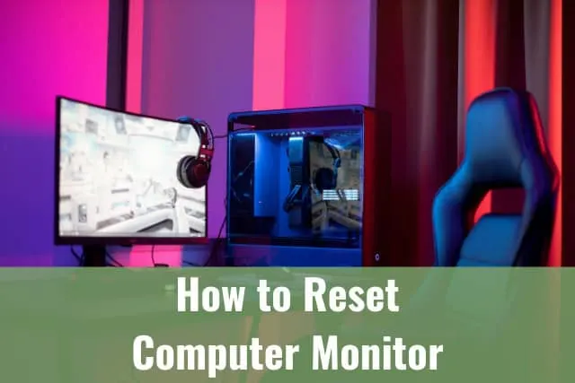 Black Monitor on the desk