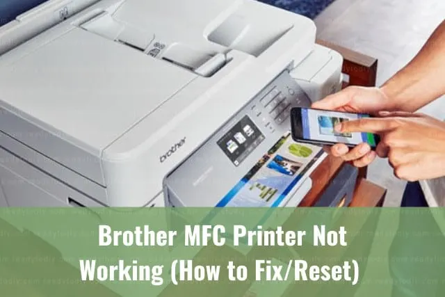 White latest printer in the desk