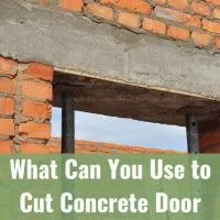 Bricks for concrete door