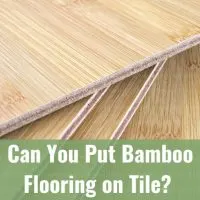 Tiles for bamboo flooring