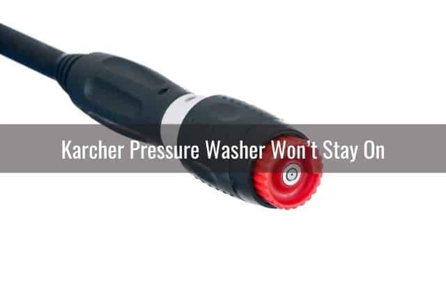 Pressure washer red nozzle