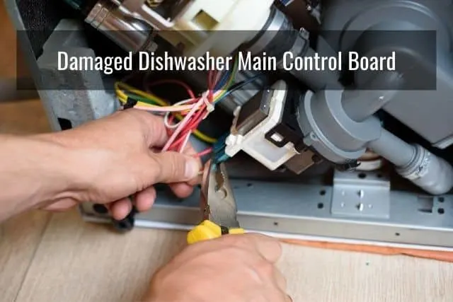 Damaged Dishwasher Main Control Board