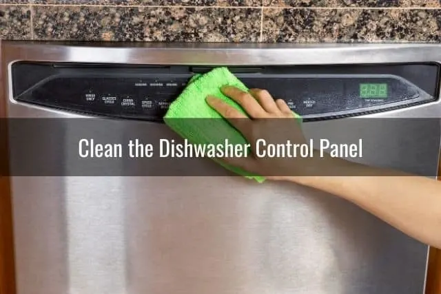 Clean the Dishwasher Control Panel