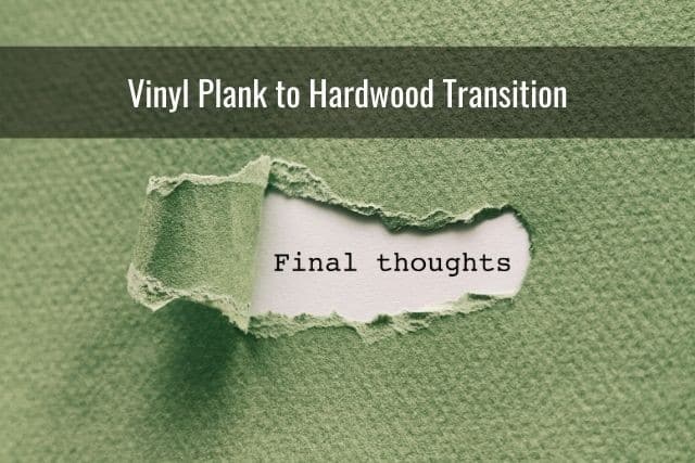 Vinyl Plank to Hardwood Transition