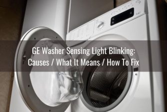 washer sensing flashing rinse blinking
