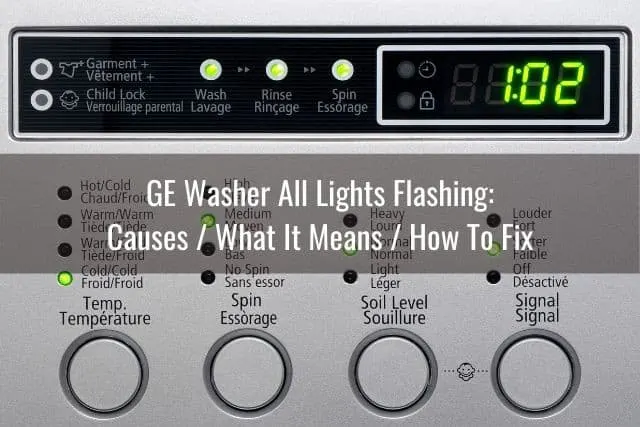 Washing machine control with timer countdown