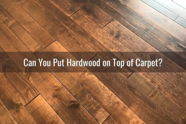 Put Hardwood Floor Over Carpet, Remove Carpet And Install Hardwood Floor