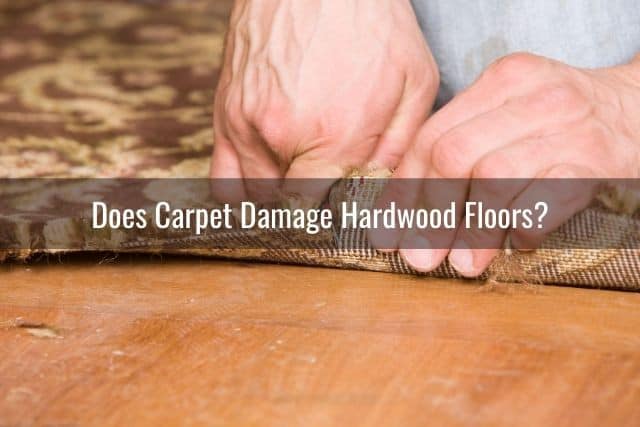 Carpet floor installation over hardwood