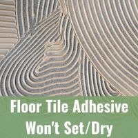 Floor adhesive design