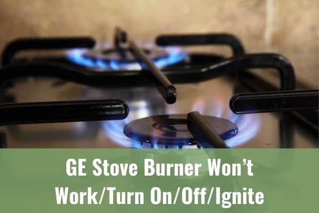 Close up of gas stove burner
