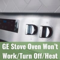 Stove oven control knobs