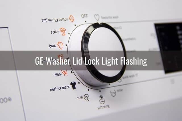 Washing machine control knob lights