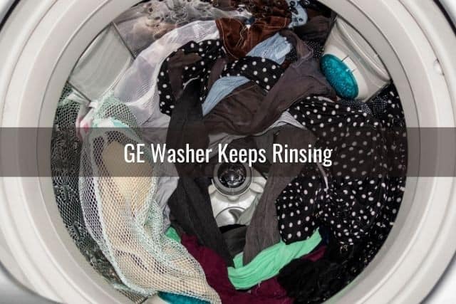 Top view of washing machine