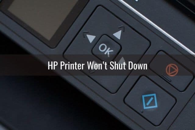Black printer power button