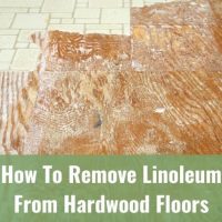 Linoleum floor removal hardwood underneath