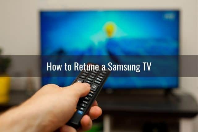Guy watching TV and changing channels with remote
