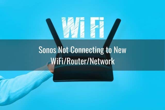 Router WiFi with blue background