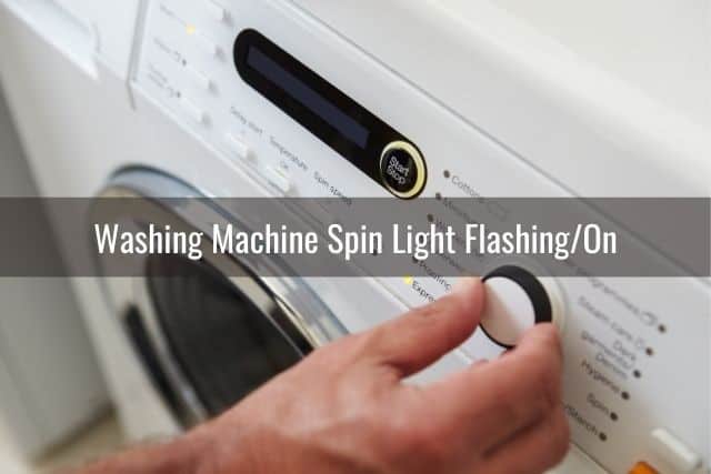 Hand turning washing machine knob