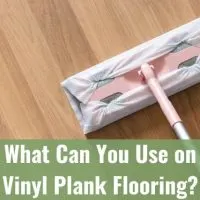 Mop cleaning on a laminate floor