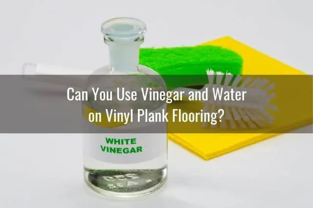 White vinegar cleaning bottle