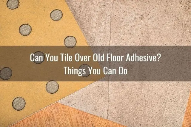 Tile adhesive flooring