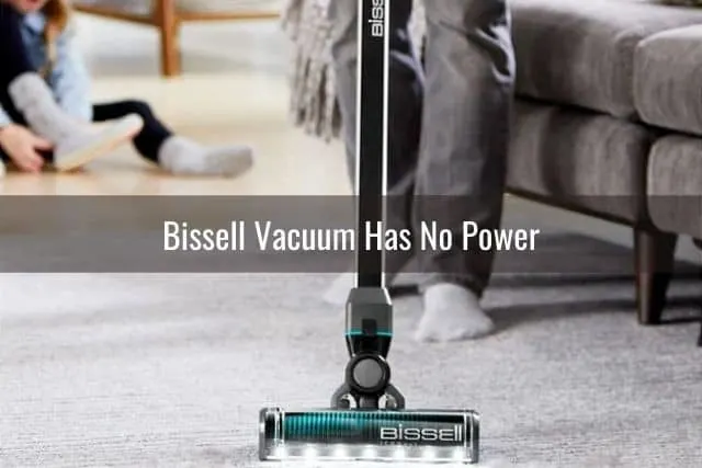Stick cordless vacuum on carpet