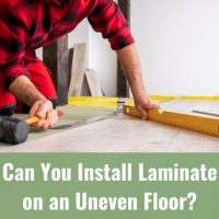 Installation of laminate floor