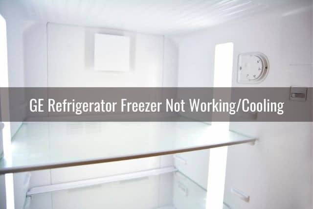 Empty refrigerator freezer