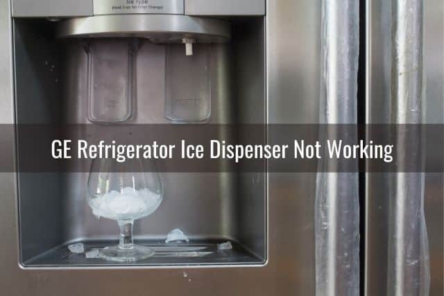 Cup under fridge ice dispenser