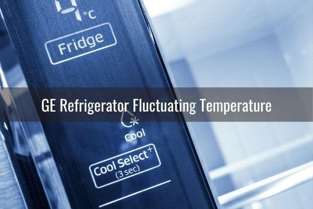Refrigerator temperature display