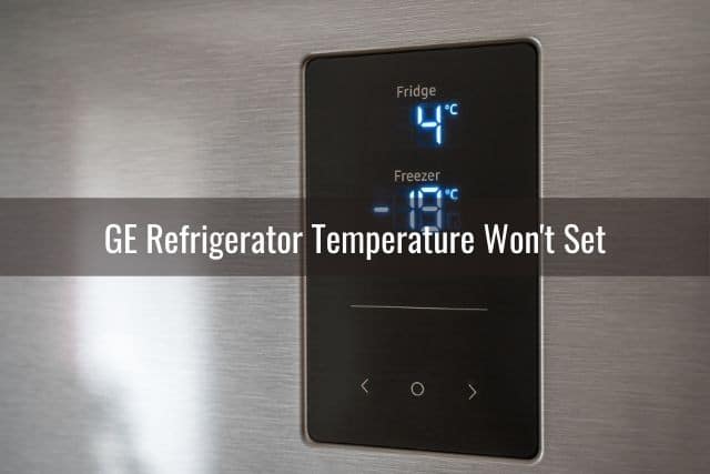 Refrigerator door temperature display