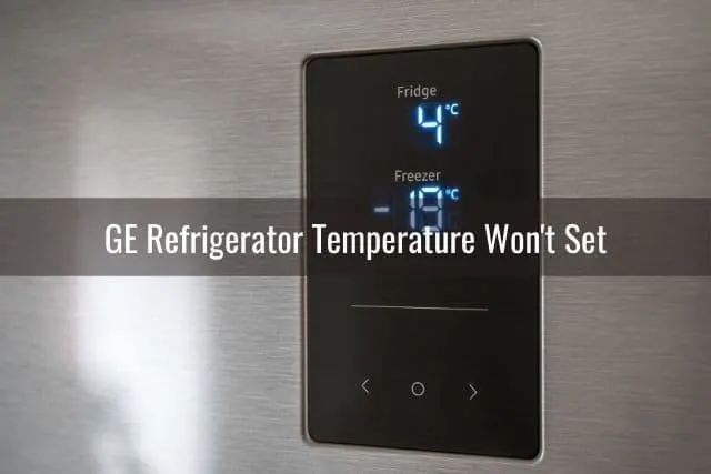 Refrigerator door temperature display
