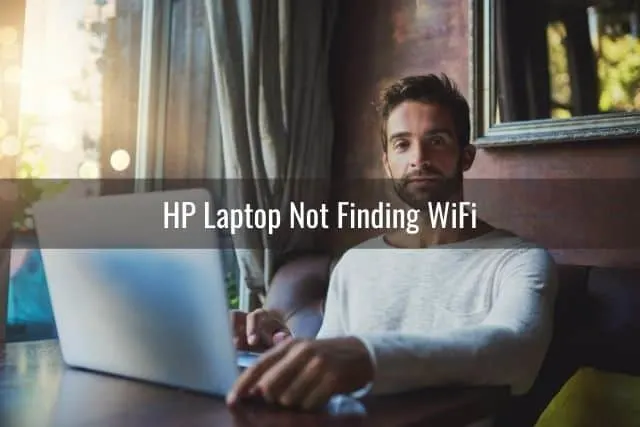 Man sitting with a laptop