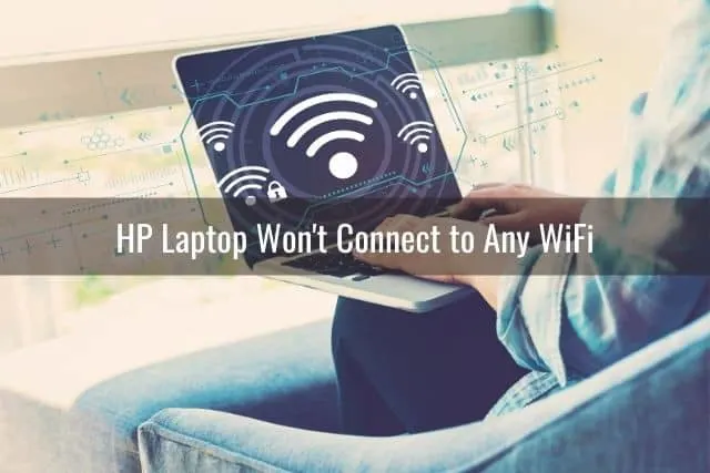 Laptop searching for WiFi signal