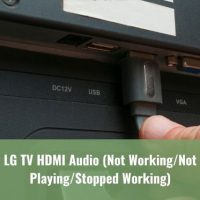 Plugging HDMI cable to a TV