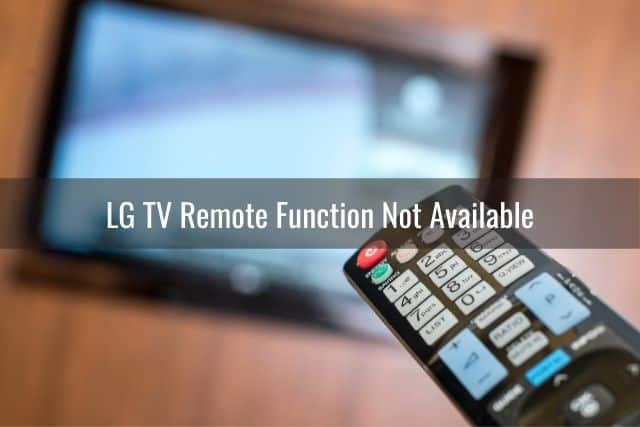 TV remote pointed at screen