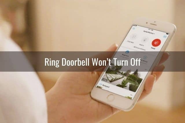 Video camera doorbell app on phone