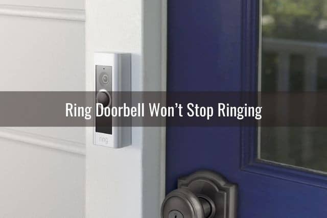 Video camera doorbell on front door