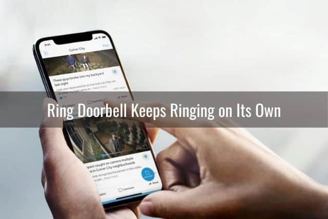 Video camera doorbell app on phone