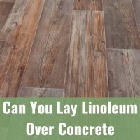 Modern linoleum flooring