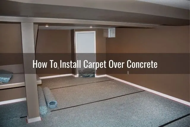 Remodeling room with carpet