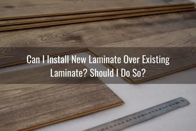 Stacked laminate floor planks