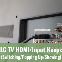 TV input output panel