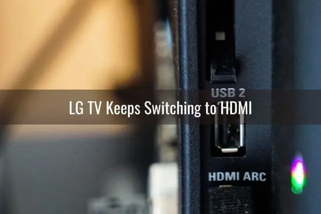 TV side panel HDMI port