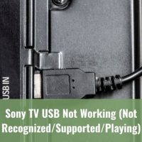 USB connected to back TV