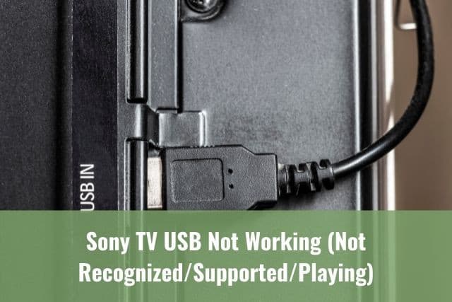 USB connected to back TV